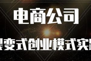 （2562期）《电商公司裂变式创业模式实践》开拓更多项目 赚更多的钱