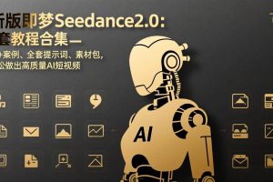(17398期)新版即梦Seedance2.0:5套教程合集,40+案例、全套提示词、素材包,轻松做出高质量AI短视频