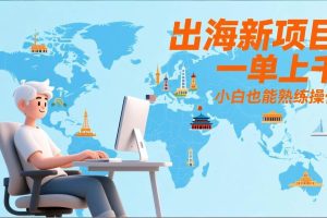 (17534期)出海新项目,一单上千,小白也能熟练操作